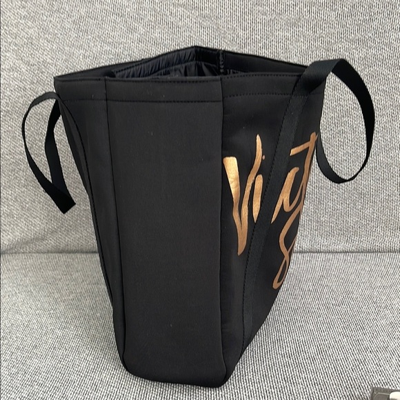Victoria's Secret Black and Gold Tote Bag - Picture 14 of 16